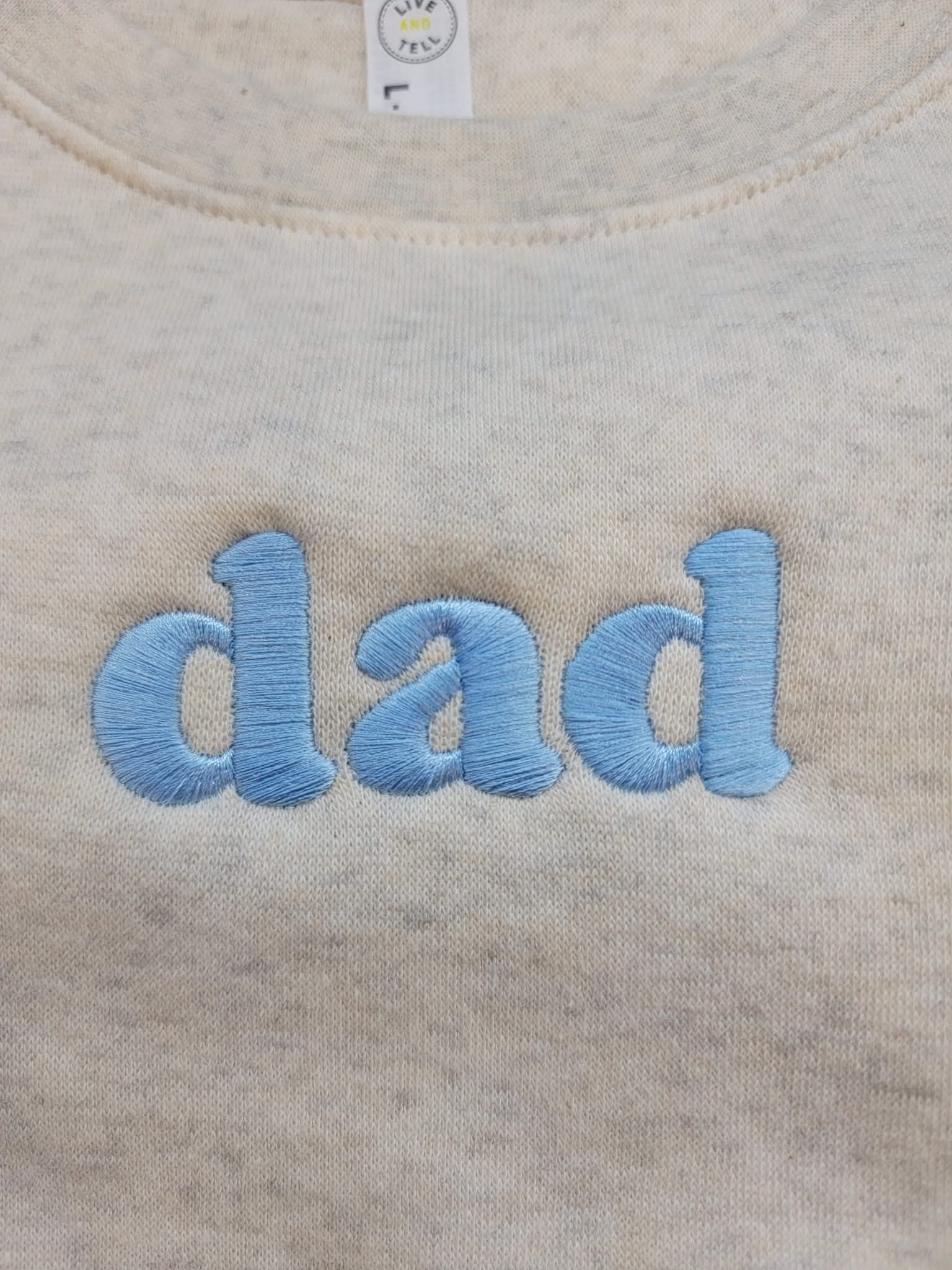 MOM / MAMA / DAD  – Embroidered Elevated Fleece | Pink or Blue Thread